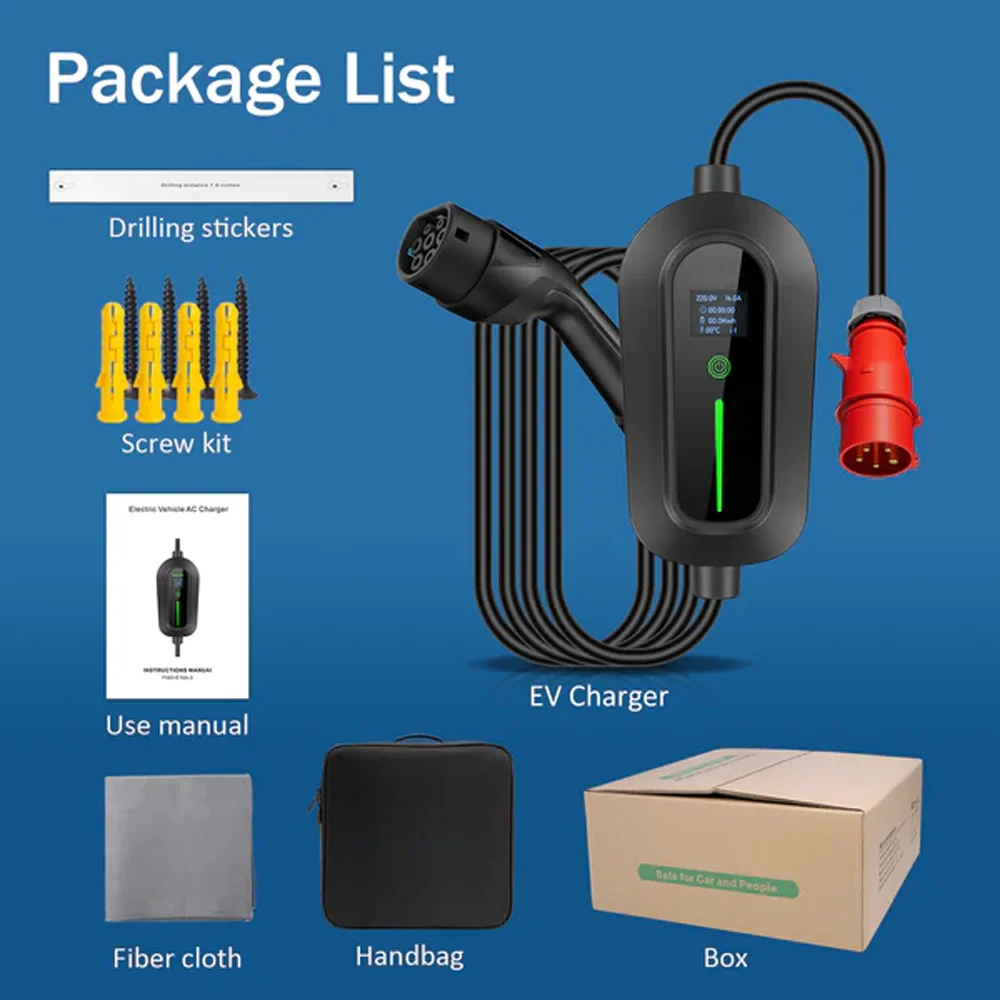 carregador_11kw_cee_tipo2_com_ecra_6 Carregador Trifásico 11Kw para carregamento de veículos e carros elétricos